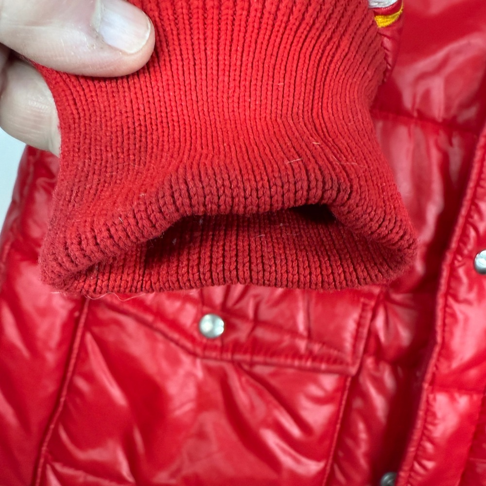 Vintage 1980s NASCAR Winston Cup Series Jacket Mens Large Red Puffer Made in USA - Picture 16 of 16